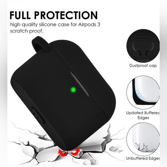 Airpod 3rd Gen Case Cover, Cute Beaded Airpods 3rd Generation Silicone Case Cove - Picture 7 of 8